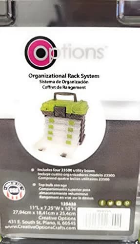 Creative Options Grab'n'Go Rack System, Small | Portable Craft Organizer with Acrylic Windows thumbnail 6