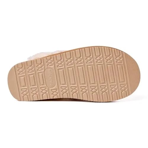 Minnetonka Chesney Scuff Flat, Cinnamon, 11 M US | Comfortable Suede House Slippers thumbnail 3