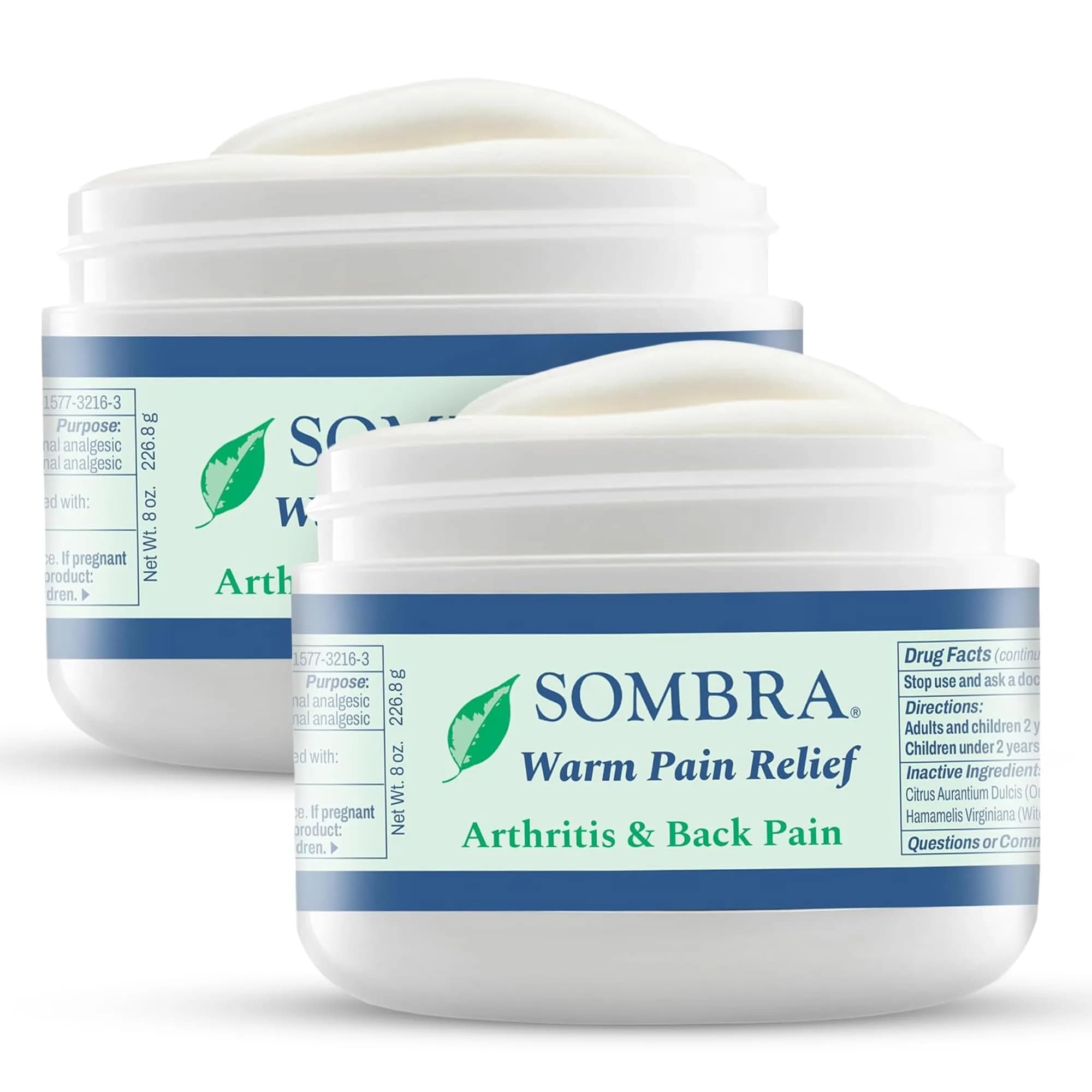 Sombra Warm Pain Relief Gel Roll-On 8 Ounce (Pack of 2) | Arthritis & Muscle Pain Relief - main product image