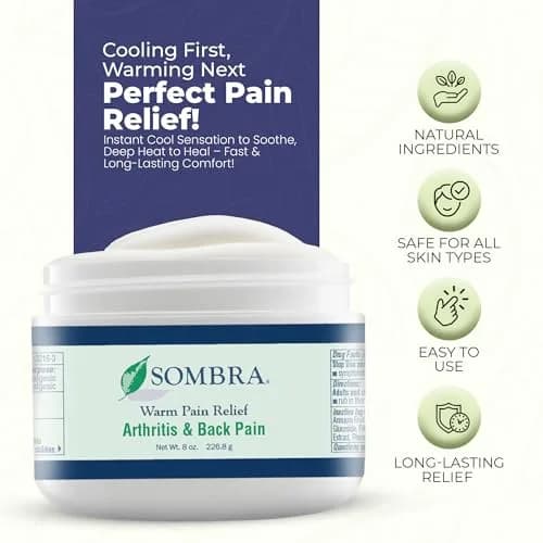 Sombra Warm Therapy Pain Relieving Gel 454 g (16 oz) - 2 Pack | Arthritis, Back Pain & Pre-Exercise Rub thumbnail 3