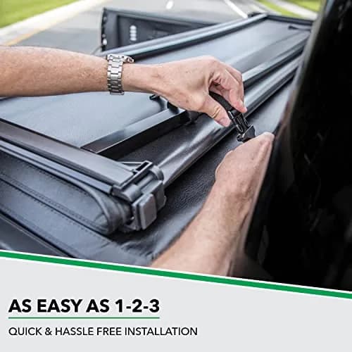 Gator ETX Soft Tri-Fold Truck Bed Tonneau Cover | 8' 2" Bed | Heavy-Duty Vinyl, Easy No-Tool Install, Made in the USA thumbnail 4