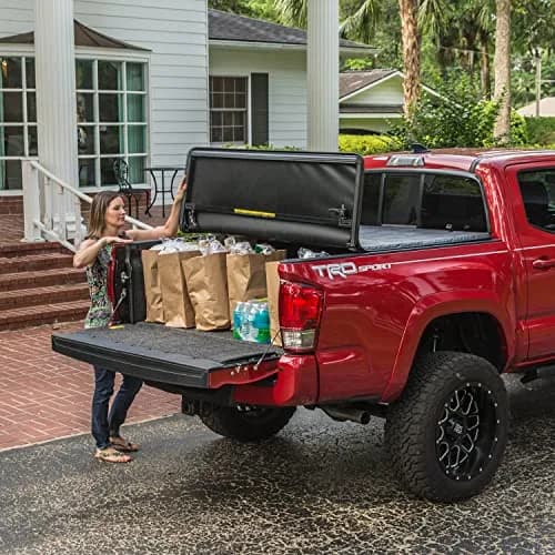 Gator ETX Soft Tri-Fold Truck Bed Tonneau Cover | 8' 2" Bed | Heavy-Duty Vinyl, Easy No-Tool Install, Made in the USA thumbnail 5