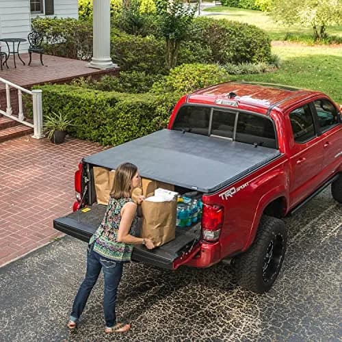 Gator ETX Soft Tri-Fold Truck Bed Tonneau Cover | 8' 2" Bed | Heavy-Duty Vinyl, Easy No-Tool Install, Made in the USA thumbnail 7