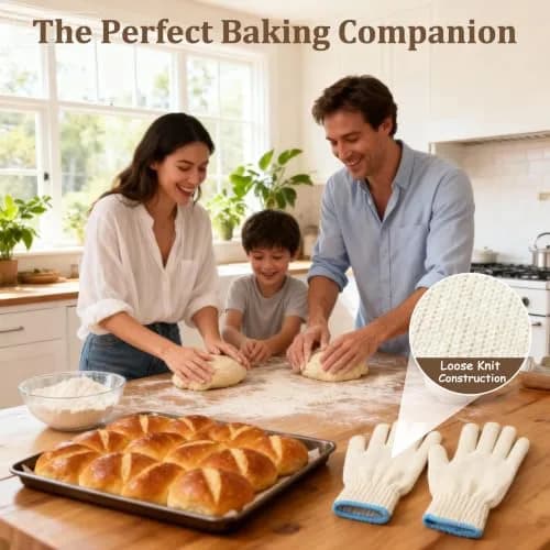 MARKETTY Heat Resistant Gloves 932°F Oven Gloves 1 Pair | Cut-Resistant Grill Gloves thumbnail 7