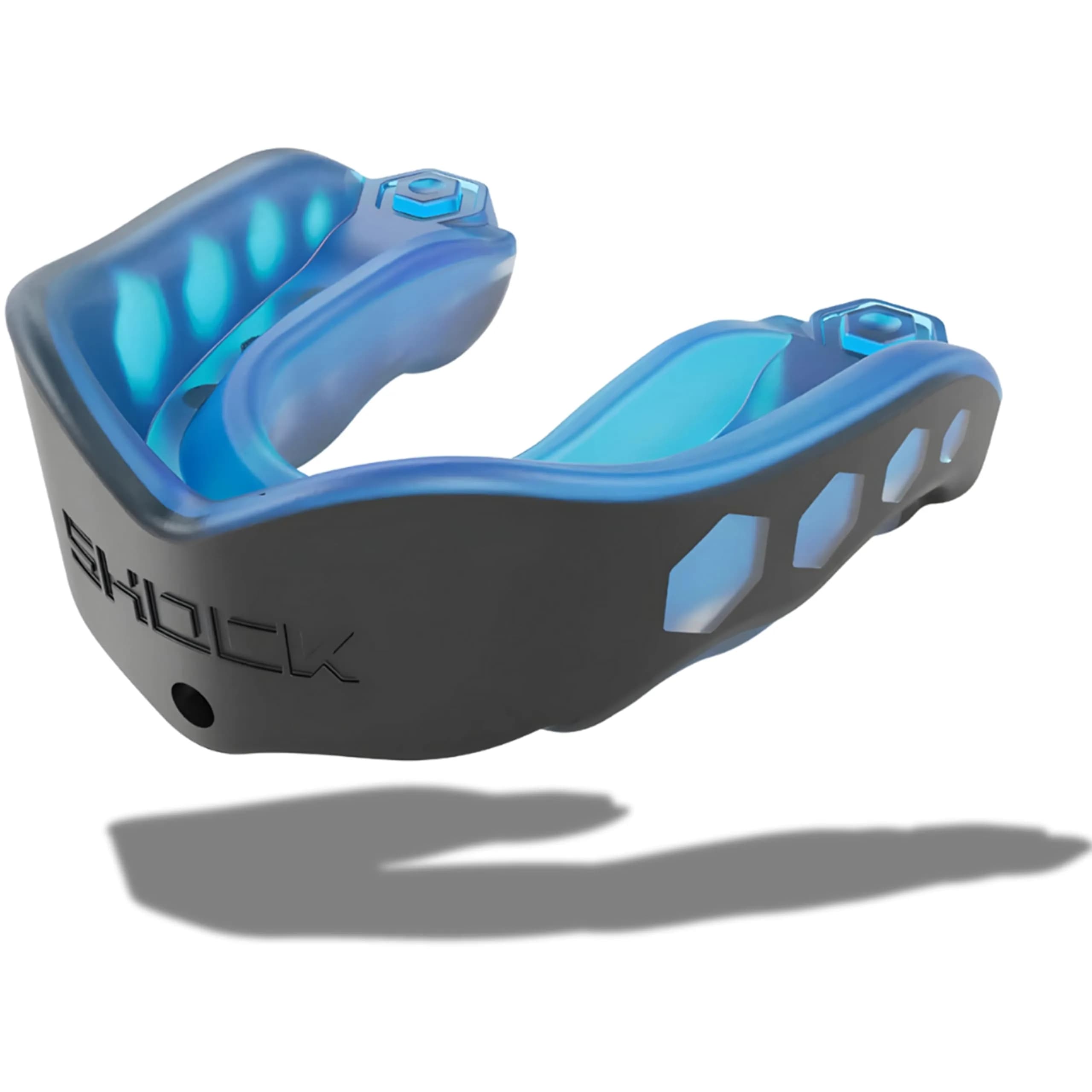 Shock Doctor Gel Max Youth Mouth Guard with Strap | Heavy Duty Protection & Custom Fit