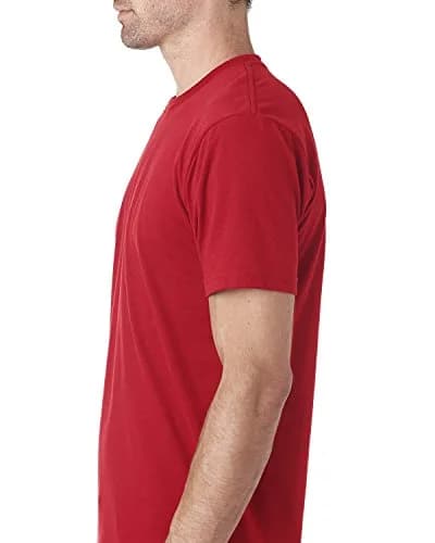 The Next Level Sueded Crew XL RED | Casual Men's T-Shirt, 60% Cotton & 40% Polyester, Regular Fit thumbnail 2