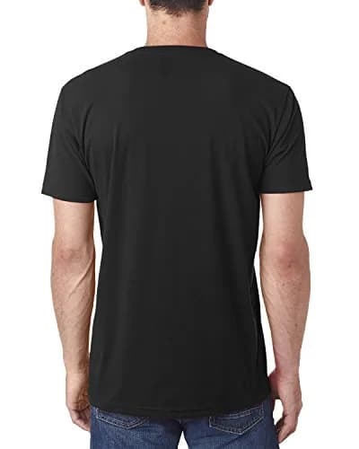The Next Level Men's Sueded V-Neck T-Shirt Black XS | Lightweight Cotton-Poly Blend for Daily Wear thumbnail 2