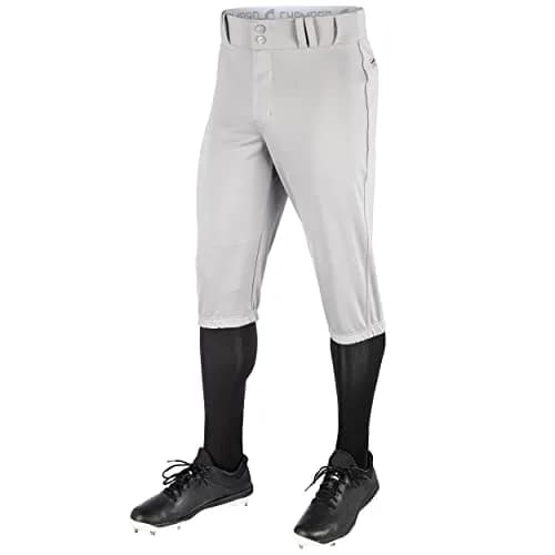 CHAMPRO Triple Crown Polyester Knicker, Grey, Small US | Durable Baseball Pants with Reinforced Knees thumbnail 1