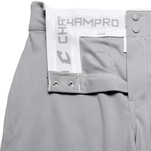 CHAMPRO Triple Crown Polyester Knicker, Grey, Small US | Durable Baseball Pants with Reinforced Knees thumbnail 5