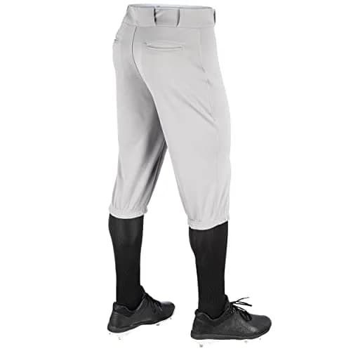 CHAMPRO Triple Crown Polyester Knicker, Grey, Small US | Durable Baseball Pants with Reinforced Knees thumbnail 2