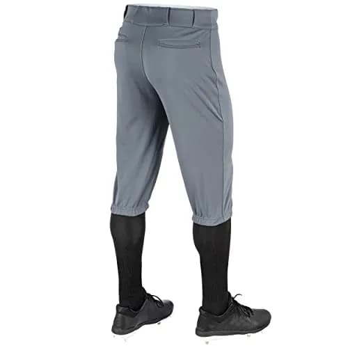 CHAMPRO Triple Crown Polyester Knicker, Graphite, Small US | Durable Baseball Pants with Reinforced Knees thumbnail 2