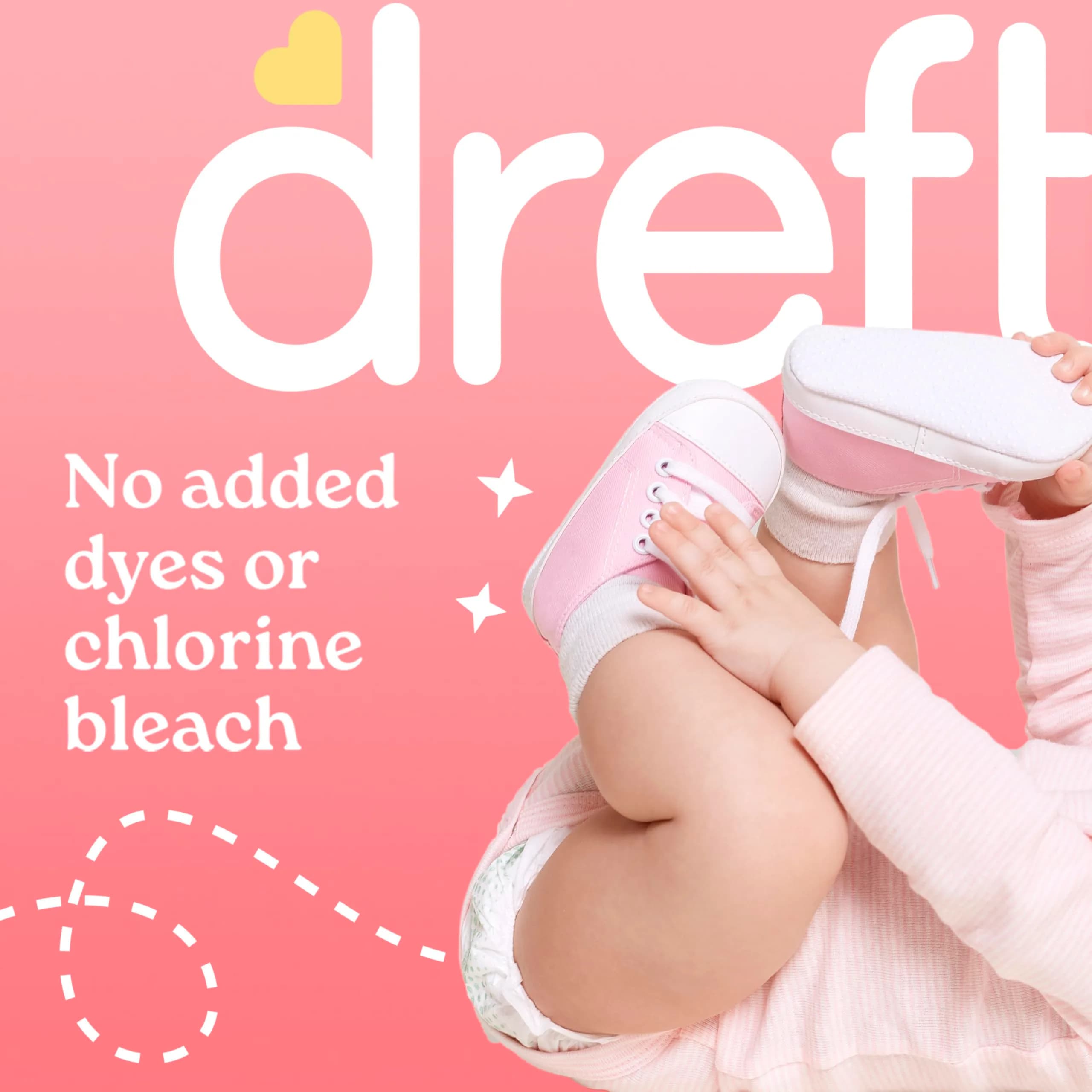 Dreft Baby Liquid Laundry Detergent, Baby Fresh Scent, 92 Fl Oz | Sensitive Skin Formula | USA Import - view 3