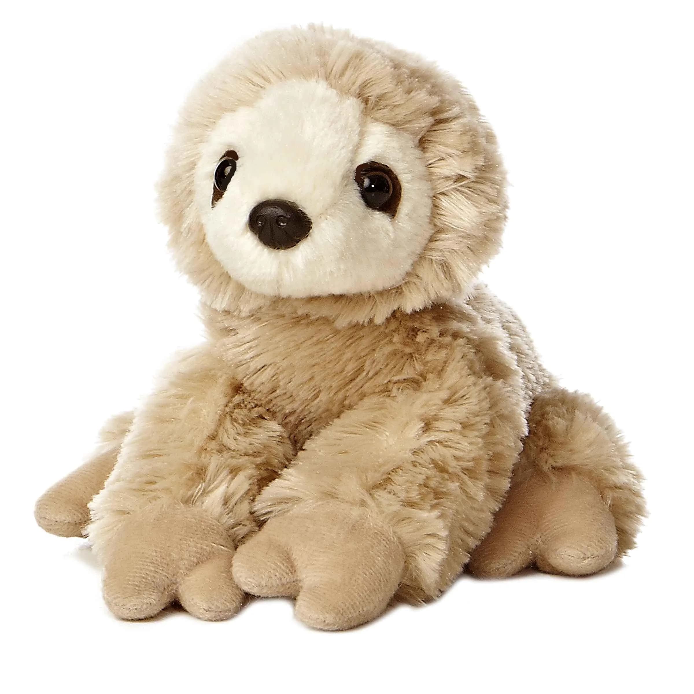 Aurora Mini Flopsie Sloth Plush Toy (20.3cm (8 inch), Beige) | ASTM-Tested for All Ages - main product image
