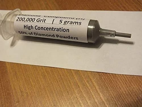 TechDiamondTools Diamond Polishing Compound 5g Syringe | 200,000 Grit (0-0.1 Micron) for Mirror Finish on Metals, Glass, Gemstones thumbnail 9