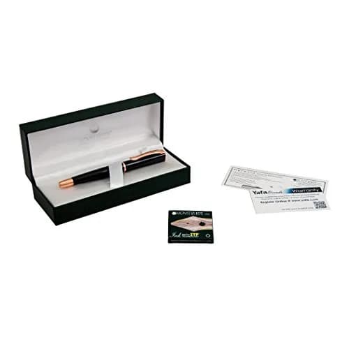 Monteverde Impressa Fountain Pen Black with 18 Karat Rose Gold Trim - Fine Point - JoWo German Nib (1 Count) thumbnail 7