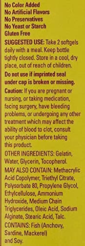 Nature Made Burp-Less Fish Oil 1200 mg | Omega 3 Supplement for Heart & Brain thumbnail 3