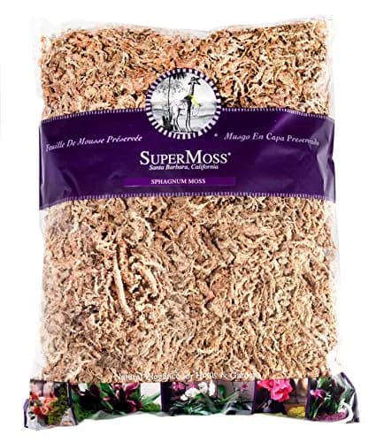 SuperMoss Orchid Sphagnum Moss 1.11 kg (2 lb) Bag | Premium Long Fiber for Orchids & Succulents thumbnail 1