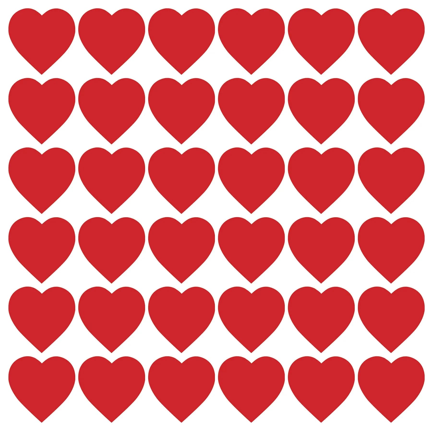 Beistle Red Printed Heart Cutout 30.48cm (12 Inch) | Pack of 36 for Valentine's Day & Celebrations