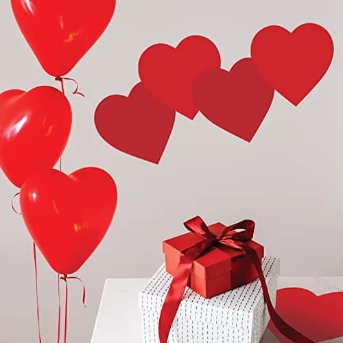 Beistle Red Printed Heart Cutout 30.48cm (12 Inch) | Pack of 36 for Valentine's Day & Celebrations thumbnail 5
