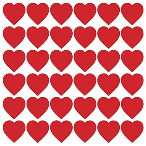 Beistle Red Printed Heart Cutout 30.48cm (12 Inch) | Pack of 36 for Valentine's Day & Celebrations thumbnail 1