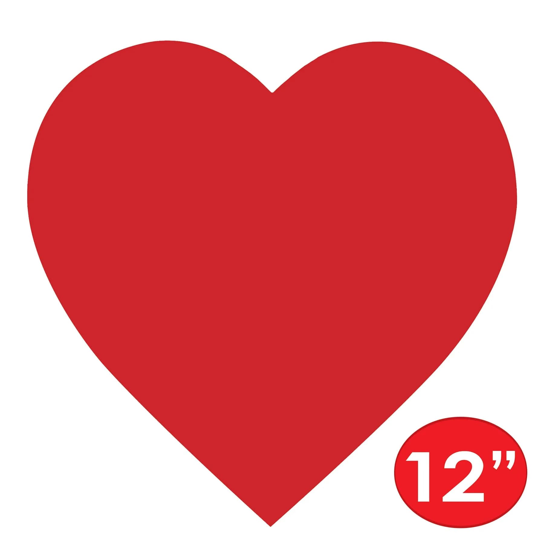 Beistle Red Printed Heart Cutout 30.48cm (12 Inch) | Pack of 36 for Valentine's Day & Celebrations - view 3