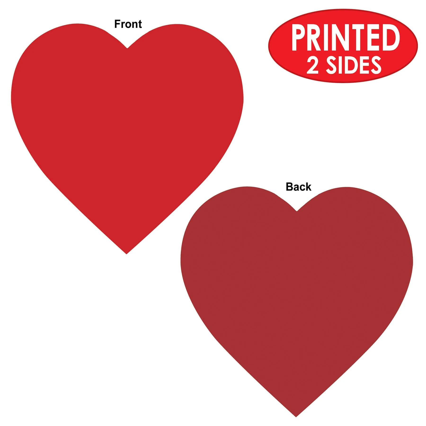 Beistle Red Printed Heart Cutout 30.48cm (12 Inch) | Pack of 36 for Valentine's Day & Celebrations - view 4
