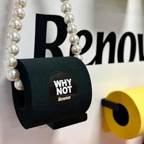 Renova Black Toilet Roll 6 Count (140 Sheets/Roll) | Triple-Ply Softness Imported from USA thumbnail 5