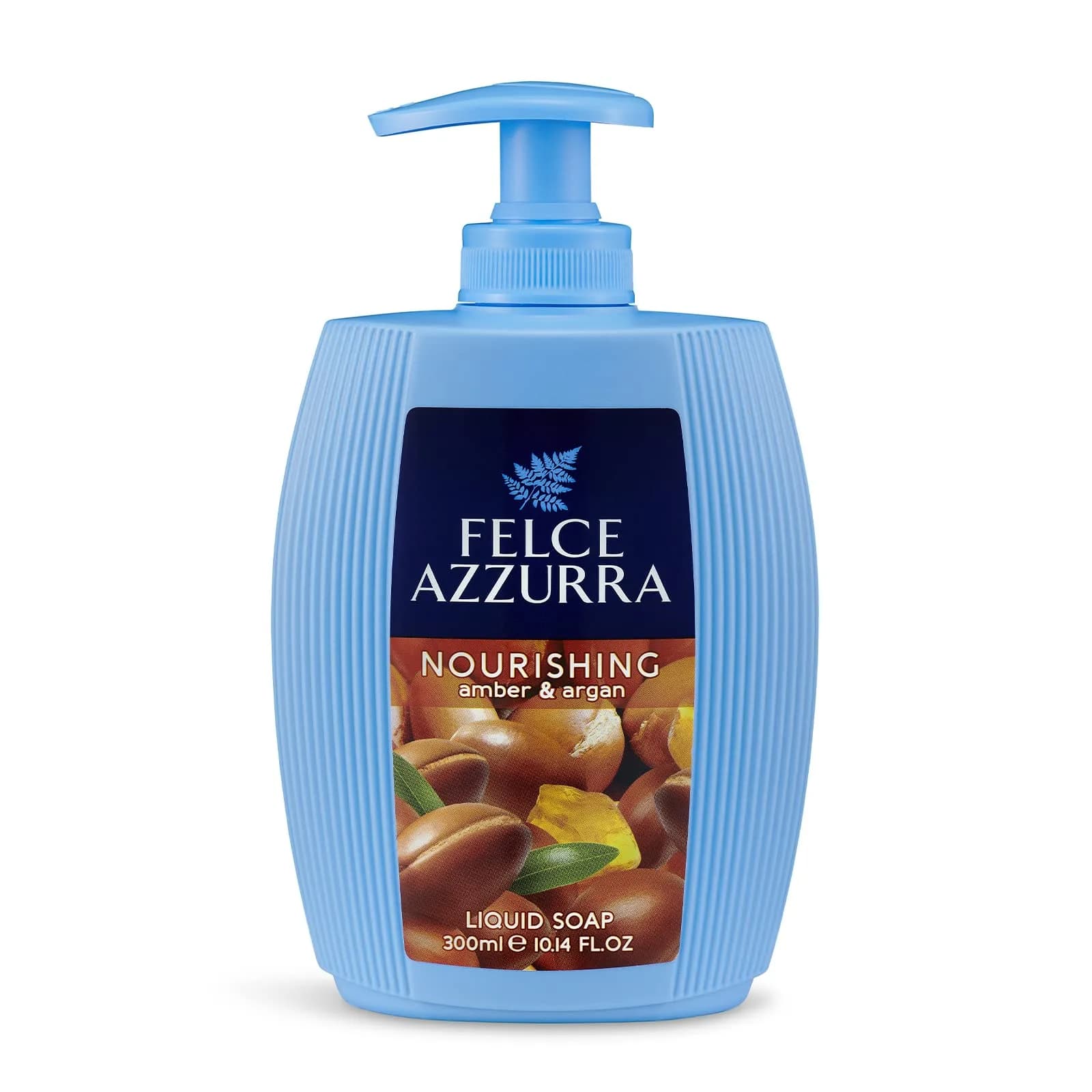 Felce Azzurra Amber & Argan Nourishing Essence Liquid Soap 299.88ml (10.14 Fl Oz) | Gently Cleanses Skin — Amber & Argan Oil