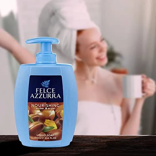 Felce Azzurra Amber & Argan Nourishing Essence Liquid Soap 299.88ml (10.14 Fl Oz) | Gently Cleanses Skin thumbnail 4