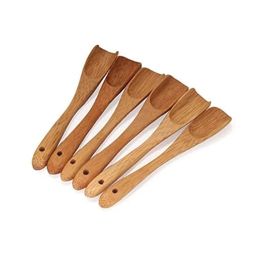 BambooMN 3.1" Small Solid Bamboo Deep Scoop | Eco-Friendly Kitchen Tool for Spices & Sauces thumbnail 1