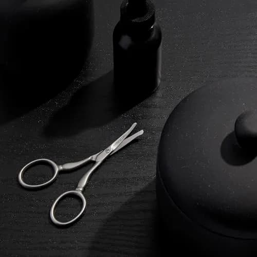 Tweezerman Facial Hair Scissors For Men Stainless Steel | Precision Curved Blade thumbnail 4