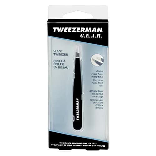 Tweezerman Slant Tweezer Midnight Black | Perfectly Aligned Hand-Filed Stainless Steel Tips for Eyebrows thumbnail 4