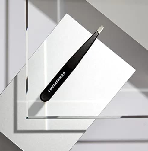 Tweezerman Slant Tweezer Midnight Black | Perfectly Aligned Hand-Filed Stainless Steel Tips for Eyebrows thumbnail 2