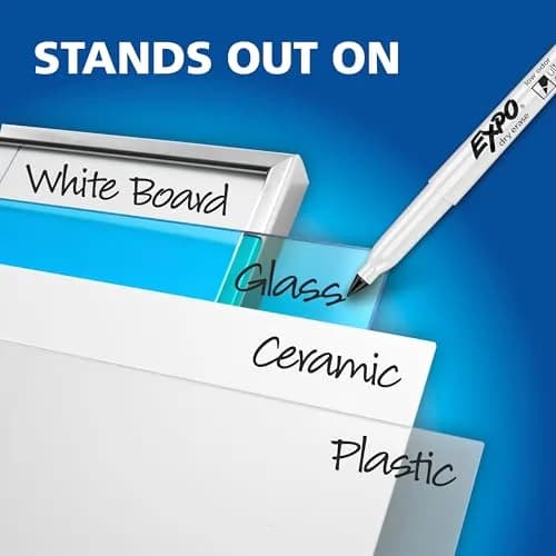 EXPO Black Dry Erase Markers, Ultra Fine Tip, 4 Count | Smooth Ink Flow for Precise Marking thumbnail 7