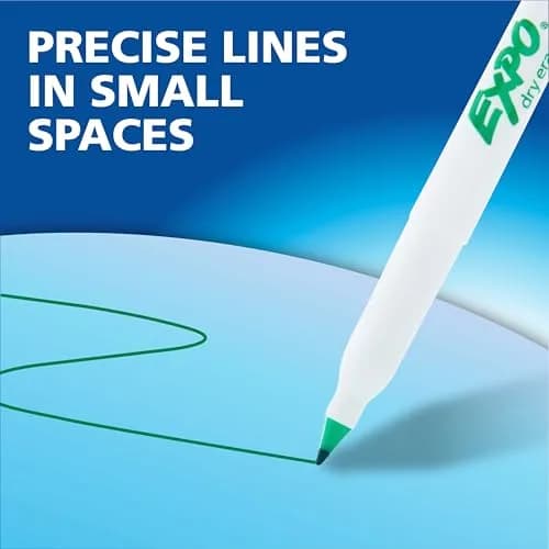 EXPO Black Dry Erase Markers, Ultra Fine Tip, 4 Count | Smooth Ink Flow for Precise Marking thumbnail 9