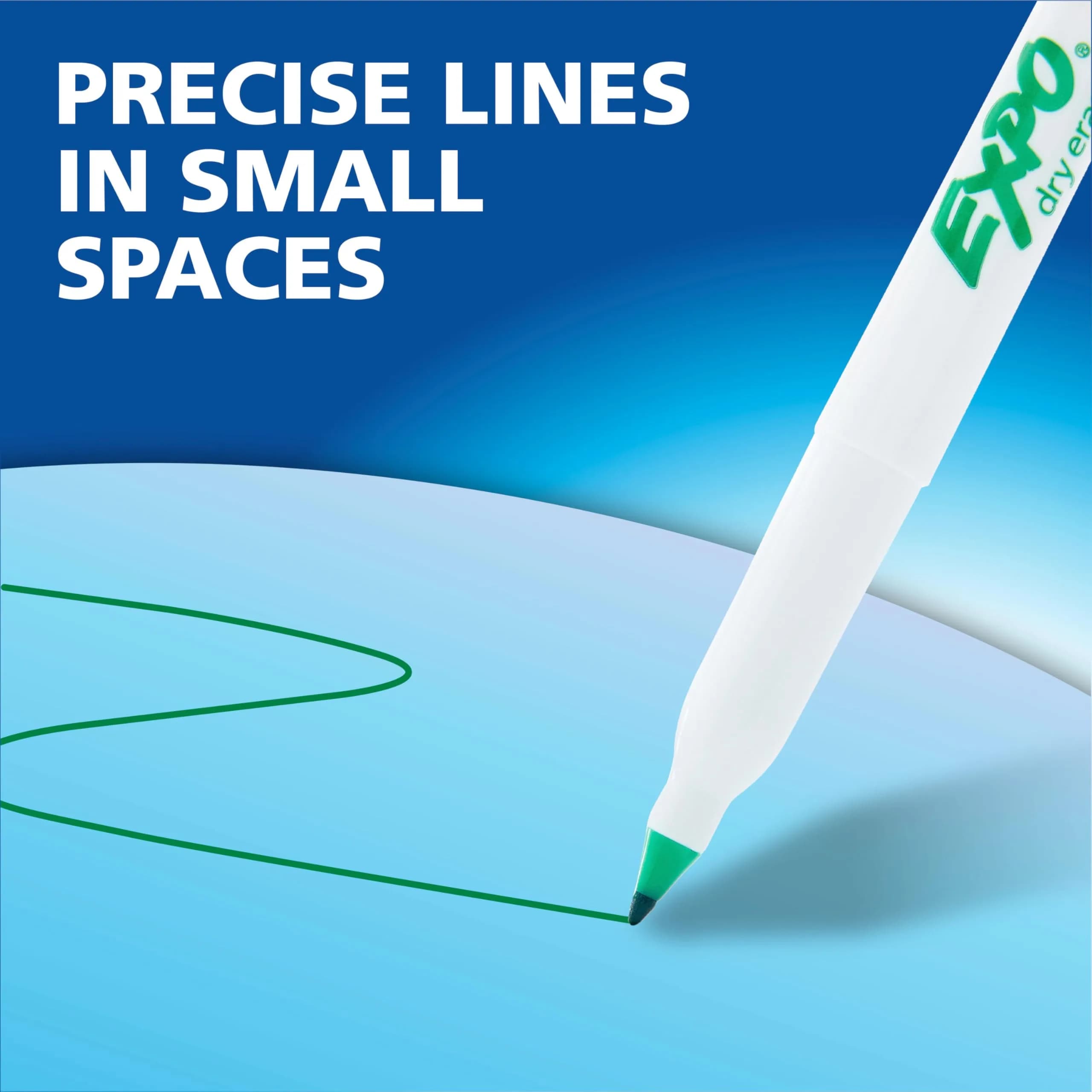 EXPO Black Dry Erase Markers, Ultra Fine Tip, 4 Count | Smooth Ink Flow for Precise Marking - view 9