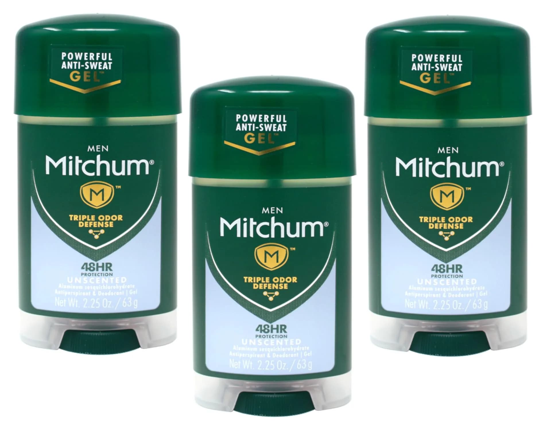 Mitchum Power Gel Antiperspirant Deodorant Unscented 2.25 OZ | Long-Lasting Wetness & Odor Control