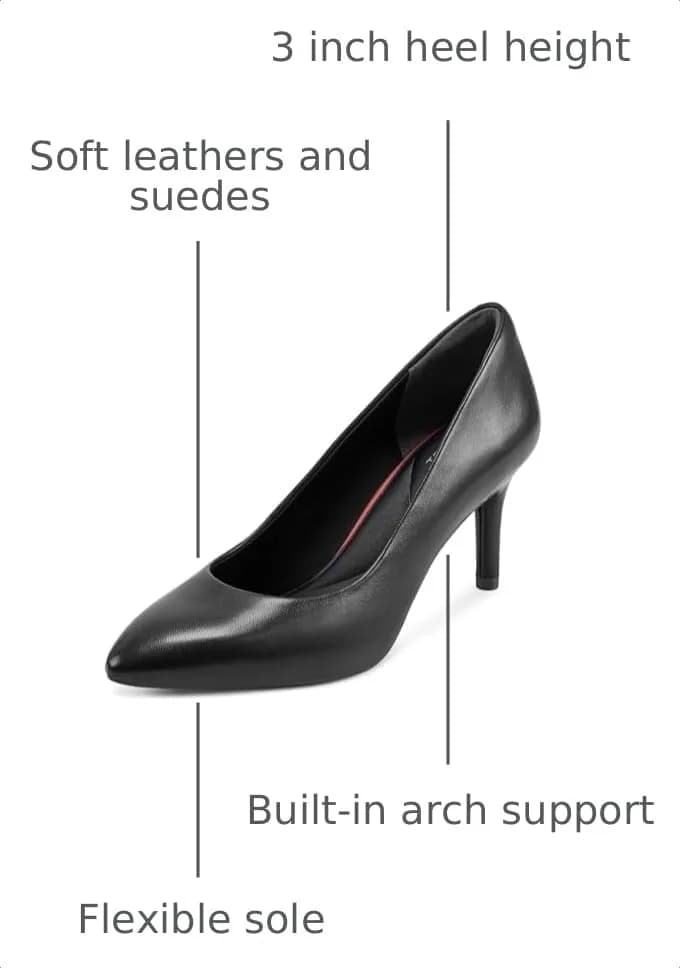 Rockport Total Motion 75mm Pointed Toe Pump 10 | Stylish Comfort for Women thumbnail 2