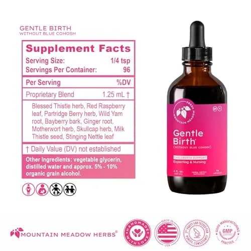 Mountain Meadow Herbs Gentle Birth Prep, Without Blue Cohosh, 4oz | Supports Labor & Recovery thumbnail 4