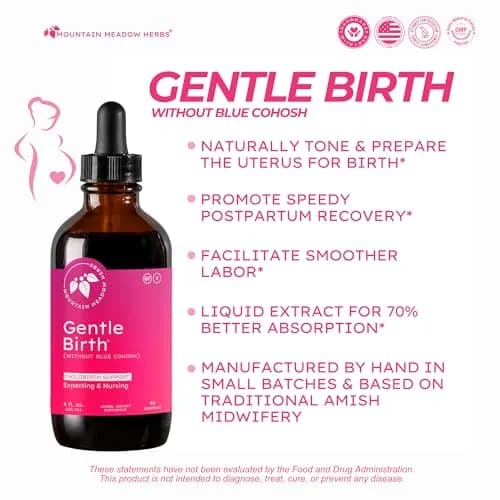 Mountain Meadow Herbs Gentle Birth Prep, Without Blue Cohosh, 4oz | Supports Labor & Recovery thumbnail 2