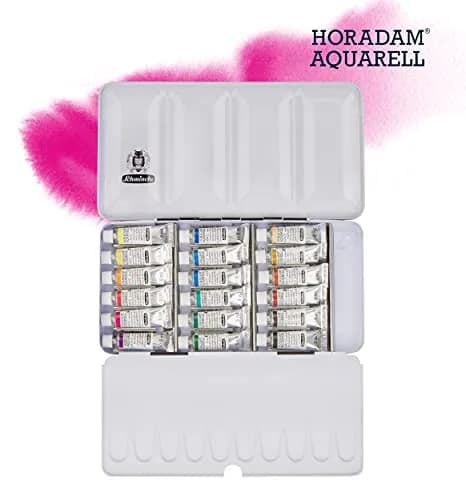 Schmincke HORADAM® AQUARELL Watercolor Set 18 x 5 ml Tubes | Finest Premium Watercolors for Artists & Hobbyists thumbnail 3