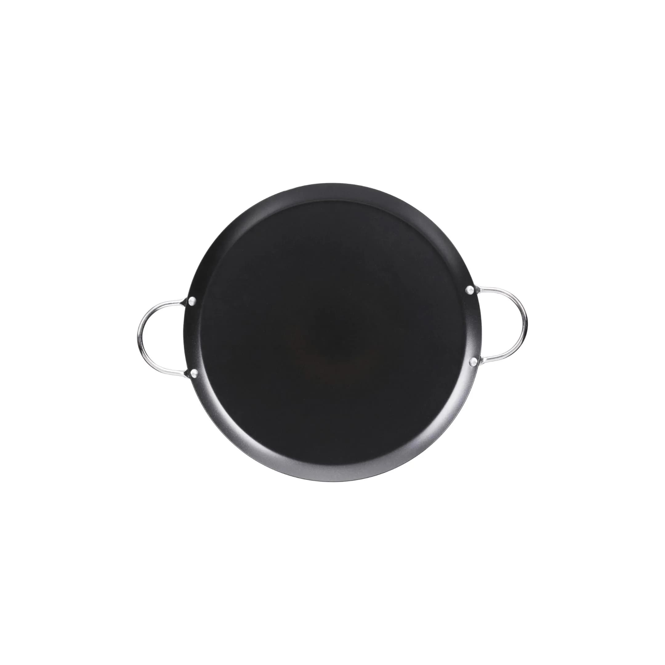 Imusa 9in Carbon Steel Nonstick Round Comal with Metal Handles | Versatile Kitchen Essential