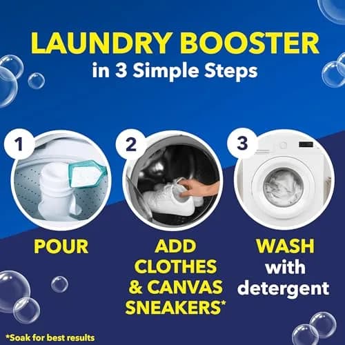 OxiClean White Revive Laundry Whitener and Stain Remover Powder 2.27 kg (5 lb) | Whitens Whites 40% Better Than Chlorine Bleach thumbnail 6