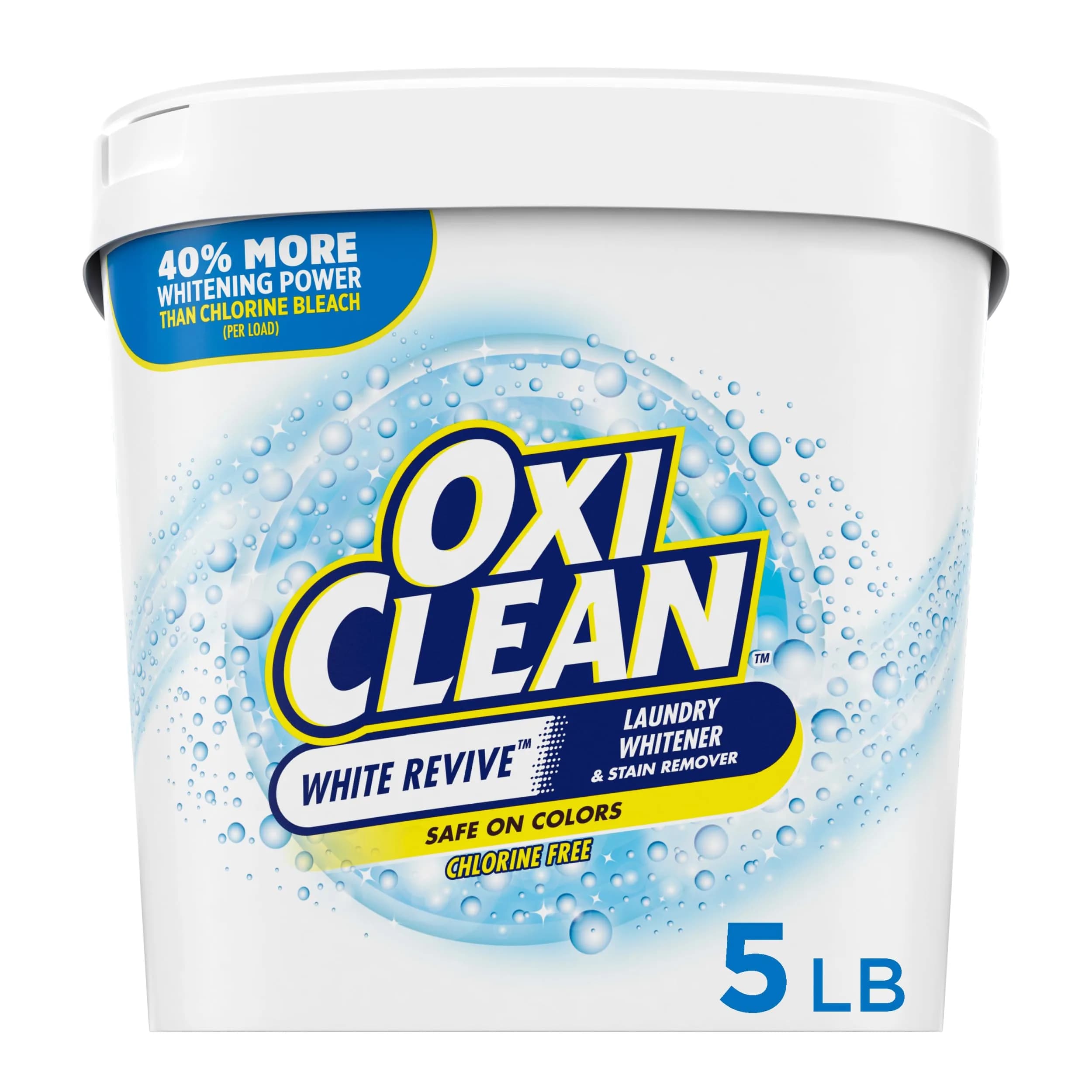 OxiClean White Revive Laundry Whitener and Stain Remover Powder 1.36kg (3 lb) | Alternative to Bleach for Laundry - main product image