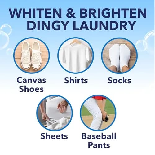 OxiClean White Revive Laundry Whitener and Stain Remover Powder 2.27 kg (5 lb) | Whitens Whites 40% Better Than Chlorine Bleach thumbnail 3