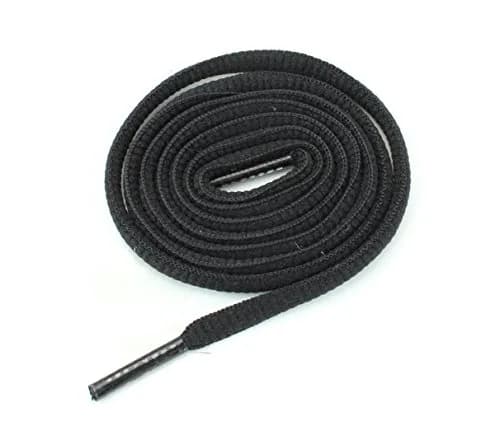BCB Wear Oval Athletic Shoelaces 1/4" Thick Shoe Strings for Shoes (Black-54) | Durable Flat Athletic Style for All Shoes thumbnail 1