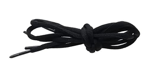 BCB Wear Oval Athletic Shoelaces 1/4" Thick Shoe Strings for Shoes (Black-54) | Durable Flat Athletic Style for All Shoes thumbnail 3