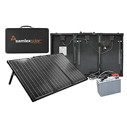 Samlex Portable Solar Charging Kit - 90W | High Efficiency Solar Panel for Off-Grid Power thumbnail 1