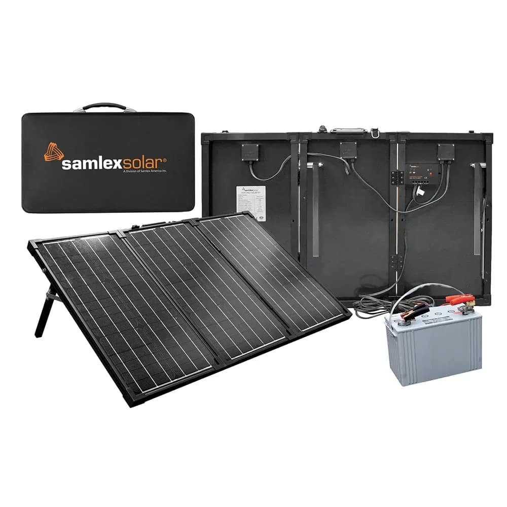 Samlex Portable Solar Charging Kit - 90W | High Efficiency Solar Panel for Off-Grid Power — No Color