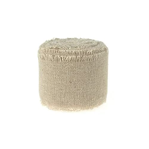Firefly Imports Natural Linen Ribbon Fringe Edge 5 Yards (182.88 cm / 2-Inch) | Rustic Wedding Decor thumbnail 2